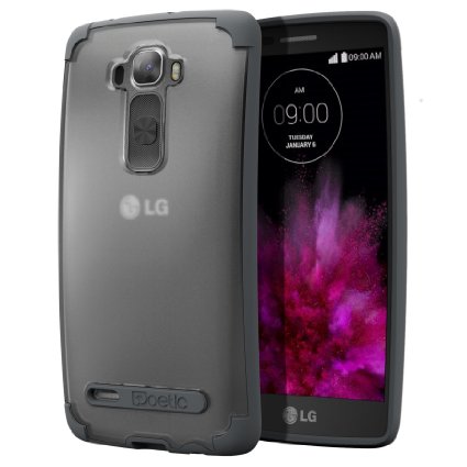 LG G Flex 2 Case - Poetic LG G Flex 2 Case Affinity Series - TPU Grip Bumper Corner Protection Protective Hybrid Case for LG G Flex 2 2015 Frost ClearGray 3-Year Manufacturer Warranty From Poetic