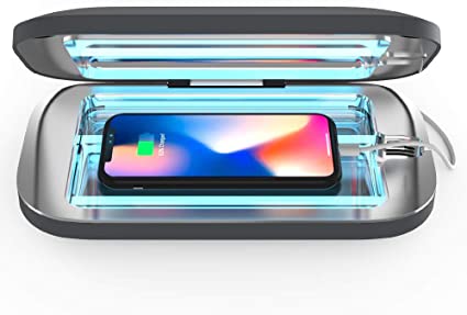 PhoneSoap Pro UV Smartphone Sanitizer & Universal Charger | Patented & Clinically Proven UV Light Disinfector | (Charcoal)