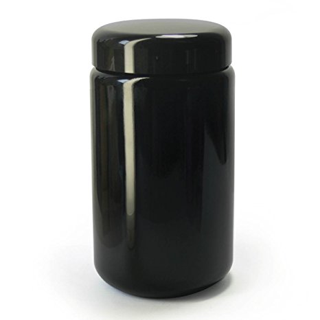 Masterdam Jars 400ml StashShield UV Glass Jar - Airtight Ultraviolet Storage Refillable Stash Jar Container Tall Wide-Mouth