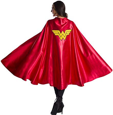 Rubie's Women's DC Comics Deluxe Wonder Woman Cape, As Shown, One Size