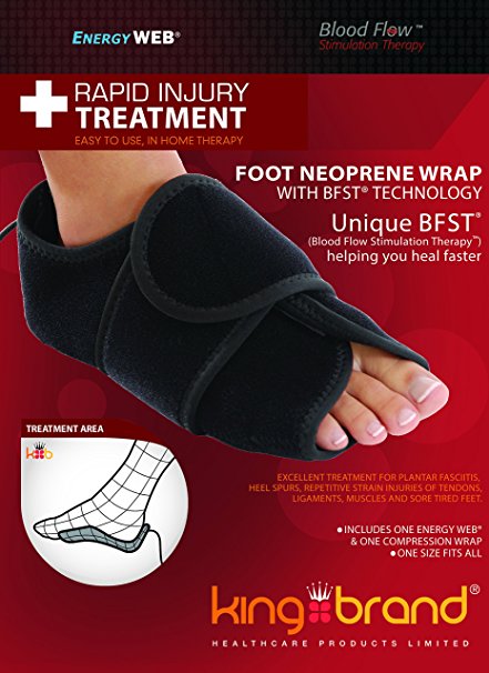 BFST® Foot Wrap - Rapid Injury Treatment for Plantar Fasciitis, Heel Spurs, and Sore, Tired Feet