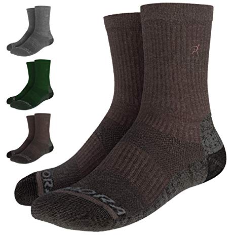 Rymora Merino Wool Walking Hiking Socks for Men & Women (Temperature Controlled Merino Wool for Optimal Thermal Performance, Seamless Toe Construction)