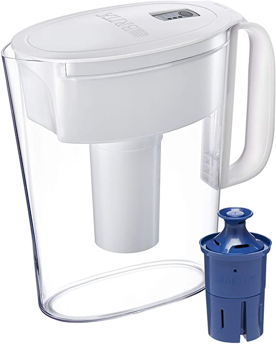 Brita Metro Water Pitcher with 1 Longlast Filter, 6 Cup, White