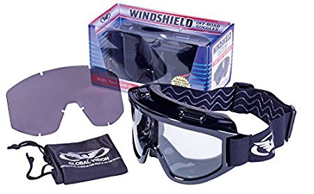 Global Vision Eyewear Wind Shield Anti-Fog Safety Glasses Kit, Clear Lens