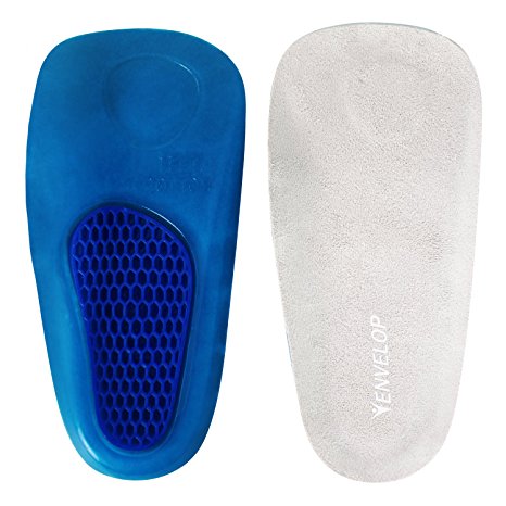 3/4 Massaging Gel Insoles By Envelop - Shoe Inserts for Running, Hiking, & More - Best Insoles for Men & Women - Gel Insoles Reduce Foot Pain (Women's 6-10)