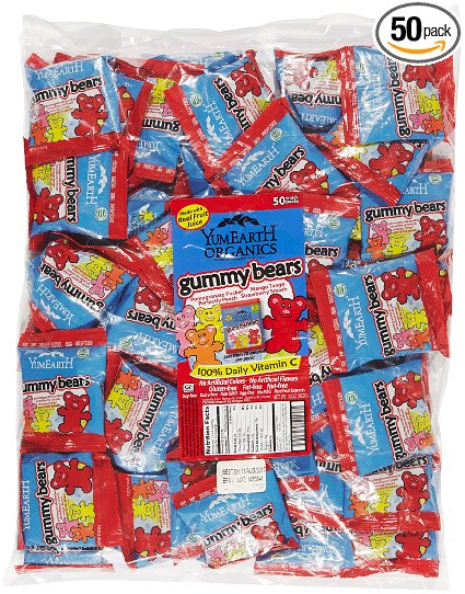 YumEarth Organic Gummy Bears, 50 Count