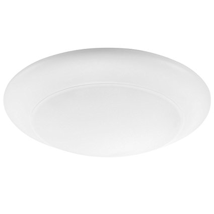 GetInLight 4 Inch LED Disk Light with Surface Mount or Recessed, Soft White 3000K, Matte White Finish, ETL Wet Location Listed, IN-0301-1-WH