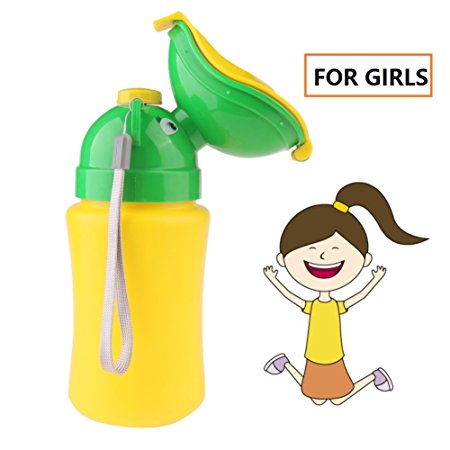 Portable Baby Potty, Anteer Emergency Urinal Toilet Potty For Baby Child And Kids Car Travel And Camping And Toddler Pee Pee Training Cup (Girls)