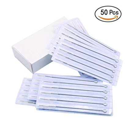 Tattoo Needles Set Black Rotary - CINRA Disposable Sterile Bugpin Mag Shading Bulk Tattoo Needle for Tattoo Machine,Tattoo kit and Supplies Mixed Size 3RL 5RL 7RL 9RL 3RS 5RS 7RS 9RS 7M1 9M1 (50pcs)