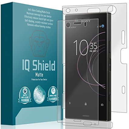 Sony Xperia XZ1 Compact Screen Protector, IQ Shield Matte Full Coverage Anti-Glare Screen Protector   Full Body Skin for Sony Xperia XZ1 Compact Bubble-Free Film