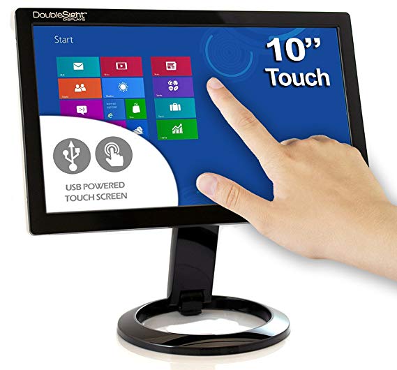 DoubleSight Smart USB Touch Screen LCD Monitor, 10" Screen,  Portable No Video Card Required  PC/MAC
