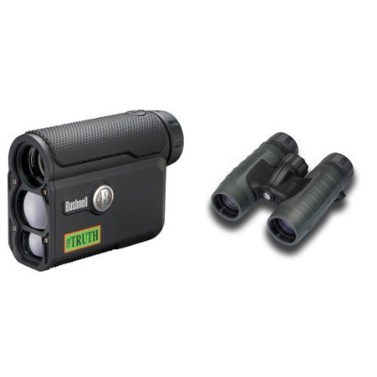 Bushnell Optics Bundle: The Truth ARC 4x20mm Rangefinder   Trophy XLT Roof Prism 8x32mm Binoculars