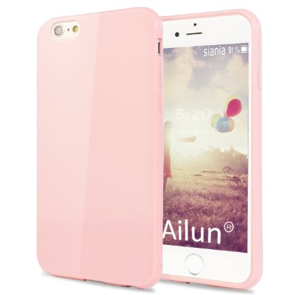 iPhone 6 Case47 inchby AilunShock-Absorption BumperAnti-ScratchFingerprintampOil StainSlimampLightShell Soft Colorized TPU Back CoverPink