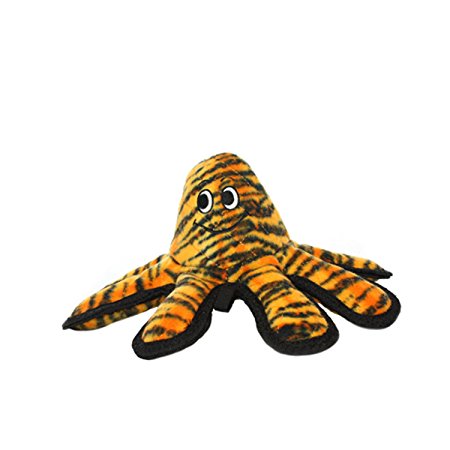 Tuffy Mega Creature Octopus Dog Toy, Tiger Print