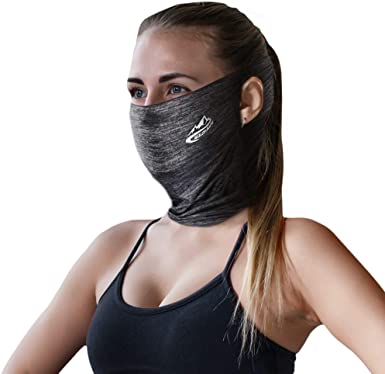 SKL Neck Gaiter, Face Cover Scarf, Sun Protection Breathable Cooling Ice Silk Fabric Reusable Multifunction Headwear Scarf for Outdoor Fishing Hiking Running Cycling