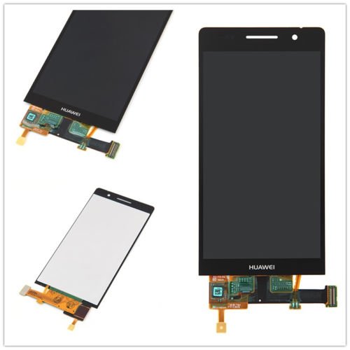 Full Front LCD Display and Touch Screen Digitizer Assembly for Huawei Ascend P6 Black