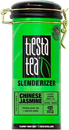 Tiesta Tea Slenderizer, Chinese Jasmine, Classic Jasmine Green Tea, Loose Leaf Tea , Medium Caffeine, 4.5 Ounce Tin