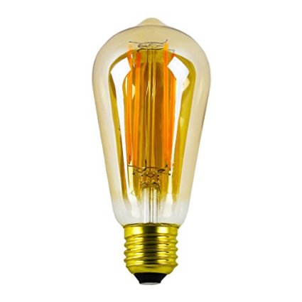 LIGHTSTORY ST18 3W Tinted Vintage LED Edison Bulb 40W Equivalent 2200K E26 Base Non-dimmable
