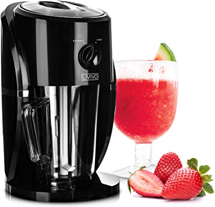 LIVIVO Electric Ice Crusher with Ice Scoop and Large Removable Hopper Box for Making Snow Cones, Blending Slushie, Cocktail, Frappe, Iced Tea and Coffee etc