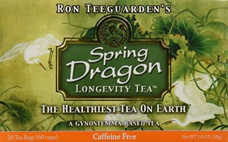 Dragon Herbs Spring Dragon Longevity Tea Caffeine Free -- 20 Tea Bags Each / Pack of 2