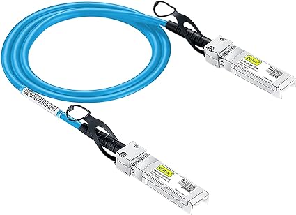 [Blue Colour] 10G SFP  DAC Cable 2-Meter(6.5ft), Twinax SFP  Cable Compatible for Cisco SFP-H10GB-CU2M, Ubiquiti UniFi, D-Link, TP-Link, Netgear, D-Link, Zyxel, Mikrotik and More