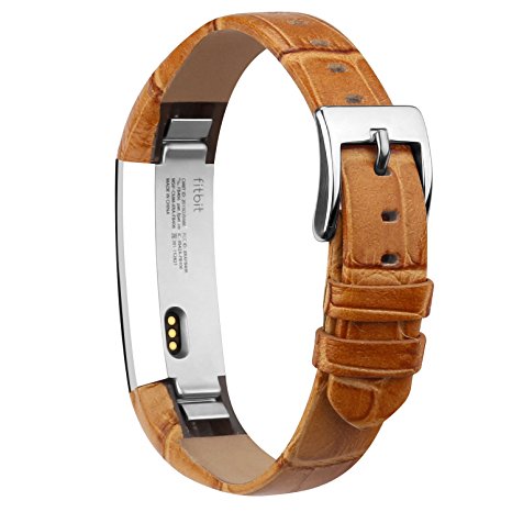 For Fitbit Alta Bands/Fitbit Alta HR Bands, Genuine Leather Replacement Bands for Fitbit Alta/Fitbit Alta HR