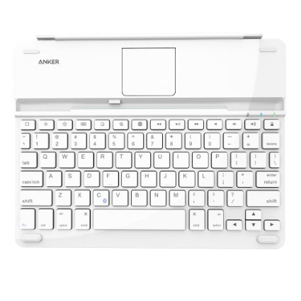 Anker Keyboard Cover for iPad 4 / 3 / 2 Bluetooth Ultra-Slim with 6-Month Battery Life Between Charges and Comfortable Low-Profile Keys (White)