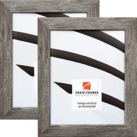 Craig Frames 26030 12 x 16 Inch Picture Frame, Gray Barnwood, Set of 2