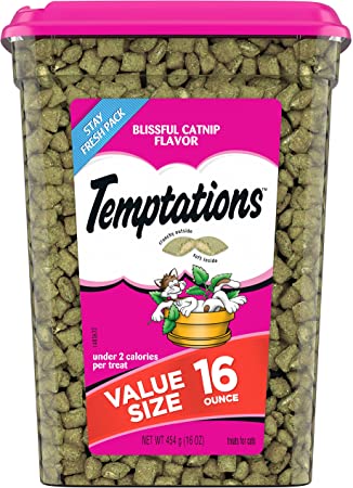 TEMPTATIONS Classic Crunchy and Soft Cat Treats, 16 oz., Pouches and Tubs