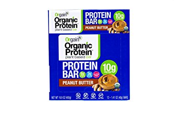 Orgain Organic Protein Bar, Peanut Butter, 12 Count