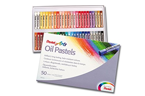 Pentel PHN4-50 Oil Pastels - Pack of 50