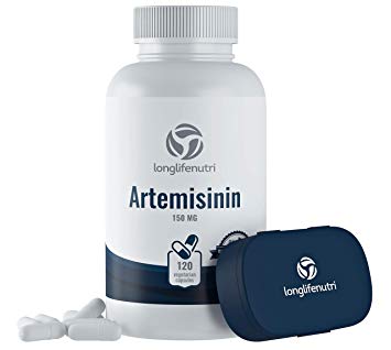 Artemisinin 150mg - 120 Vegetarian Capsules | Made in USA | 4 Months Supply | Supports Healthy Aging and Cell Repair Supplement | Pure Sweet Wormwood Extract 150 mg Super Complex Powder Pill