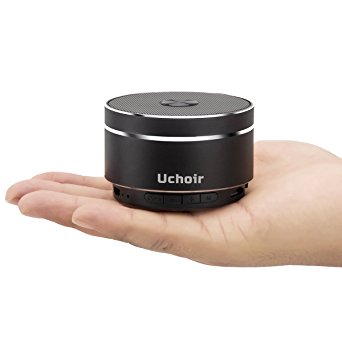Uchoir Mini Bluetooth Speakers 5W 600mAh Portable Hi-Fi Stereo Speakers with FM Radio and LED Light