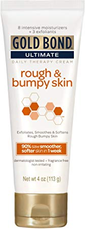 Gold Bond Ultimate Rough & Bumpy Daily Skin Therapy Cream, 4 Ounce (Pack of 3)