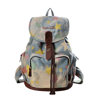 DGY Women's Canvas Backpack for College School Bag Daypack for Girls Travel Backpacks