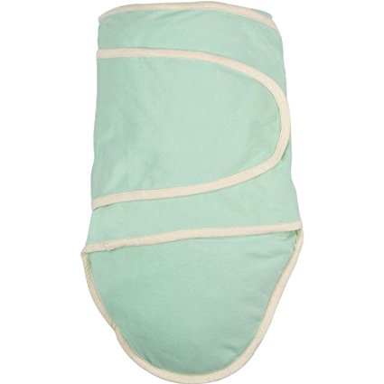 Miracle Blanket Swaddle, Green with Beige Trim
