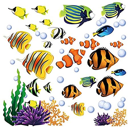 Under the Sea Decorative Peel and Stick Wall Art Sticker Decals