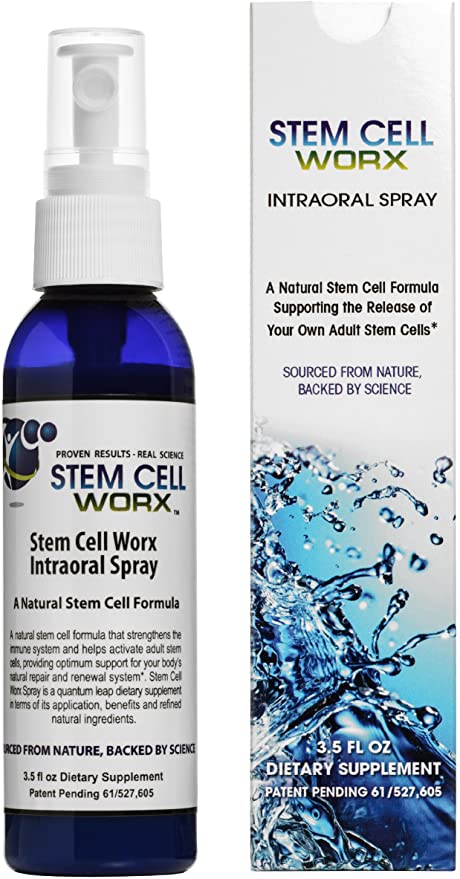 Stem Cell Supplement - Clinically Proven Stem Cell Worx Sublingual. Guaranteed Activation of your Stem Cells. Rapid Energy, Boosts Immunity, Reduces Inflammation and Joint Pain. Severe Joint Pain can take 2.5 months of use to feel full benefits. Manufactured in USA