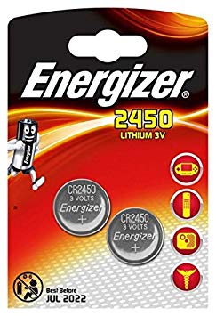 Energizer CR2450 1 Blister Pack of 2 Lithium 3 V Batteries (Pack of 2)
