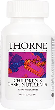 Thorne Research - Children's Basic Nutrients - Easy-Dosing Multi-Vitamin-Mineral Supplement for Children Four and Older - 180 Capsules