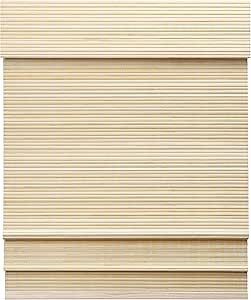 LazBlinds Cordless Bamboo Roman Shades, Privacy Window Treatment, Roll Up Bamboo Blinds for Window 45'' W x 60'' H