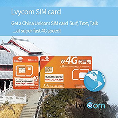 China SIM Card 3GB 4G LTE data   50 mins local calls or 100 texts! Free Incoming Calls and Texts!