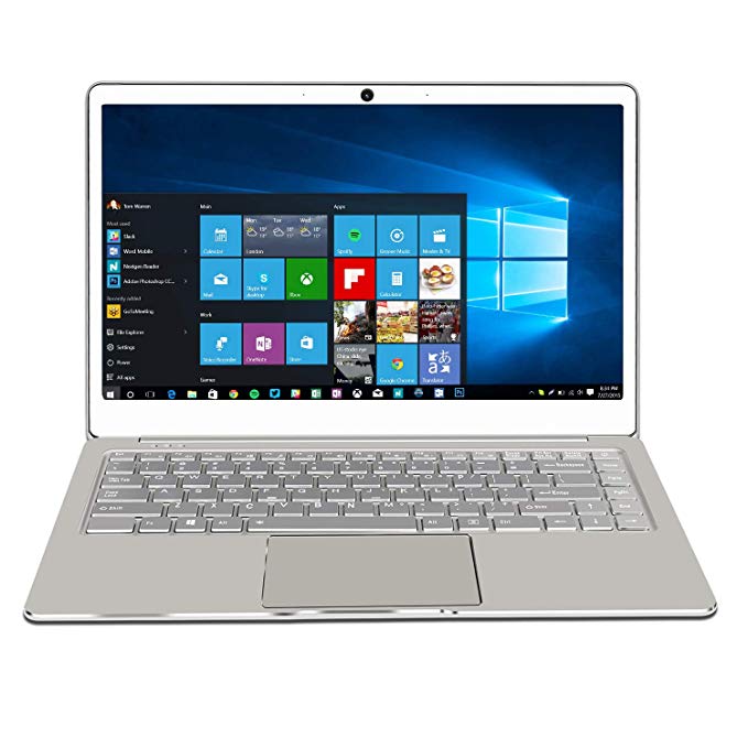 Jumper Ezbook X4 14" FHD IPS Fully Aluminum Laptop - Windows 10, 6GB RAM 128GB Storage, Intel Quad Core, Backlit keyboard, USB 3.0, 5GHz WIFI (Dual-Band WIFI) , Supports 256GB TF-card expansion