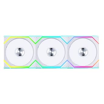 Lian Li UNI Fan SL - Wireless 120 - Triple Pack - ARGB Fan - 2.4GHz Wireless Controller Included - Customizable Lighting Effects - Controller requesd for use. - White (12SL1W3B)