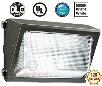 80 Watt LED Wall Pack Light – 9,600 Lumens- High Efficiency 120 Lumen to Watt - 5000K Bright White - Replaces 500-600W - 100,000 Hour LED Wall Light–Commercial Grade Wall Pack LED – LED Wall Lighting