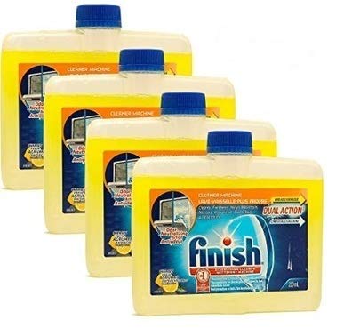 Finish Dishwasher Machine Cleaner, 8.45 fl oz Bottle, Dual Action to Fight Grease & Limescale, Citrus Fresh (Pack of 4)