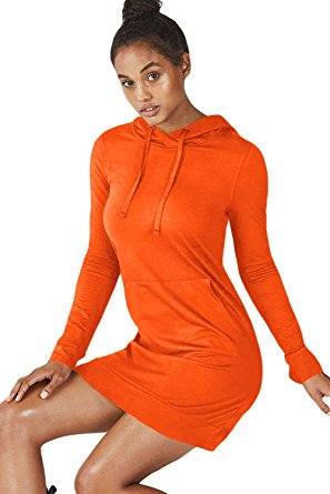 FARYSAYS Womens Casual Swatershirt Long Sleeve Hoodie Dress