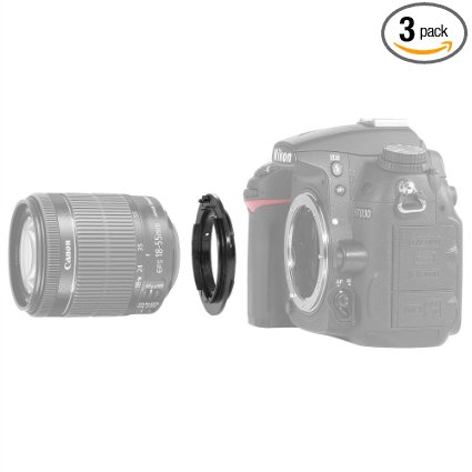 Neewer 3x Bayonet Mount Ring for Nikon 18-15 18-105 55-200mm Lens