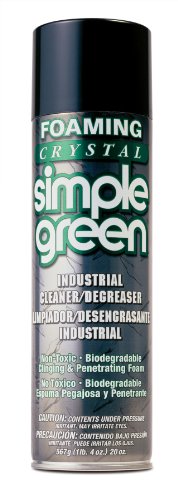 Simple Green 19010 Foaming Crystal Industrial Cleaner/Degreaser, 20oz Aerosol Can