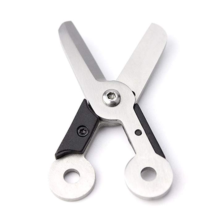Meanhoo Outdoor Survival Mini Spring Scissor Pocket Tool Key Chain Stainless Steel - Great Promotion & Gift